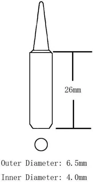 TECKE 10x 900M Soldering Iron Tips for Hakko 936,937,907 Soldering Station