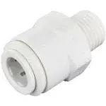 John Guest PP011222WP Push-fit NPTF Male Connector, Push-to-Connec<wbr/>t, 3/8 Inch OD