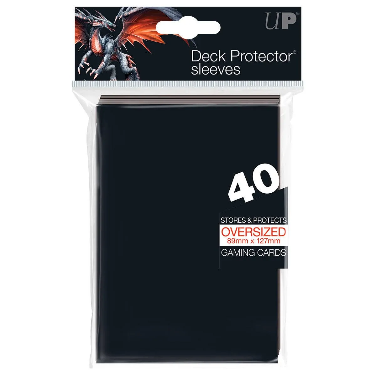 Ultra Pro Oversized Deck Protector sleeves: Black (40)