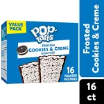 Pop-Tarts Toaster Pastries, Cookies & Creme, Frosted, Value Pack - 16 toaster pastries, 27 oz