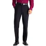 Haggar Black Stretch Travel Performance Heather Twill Tailored Fit Suit Pants