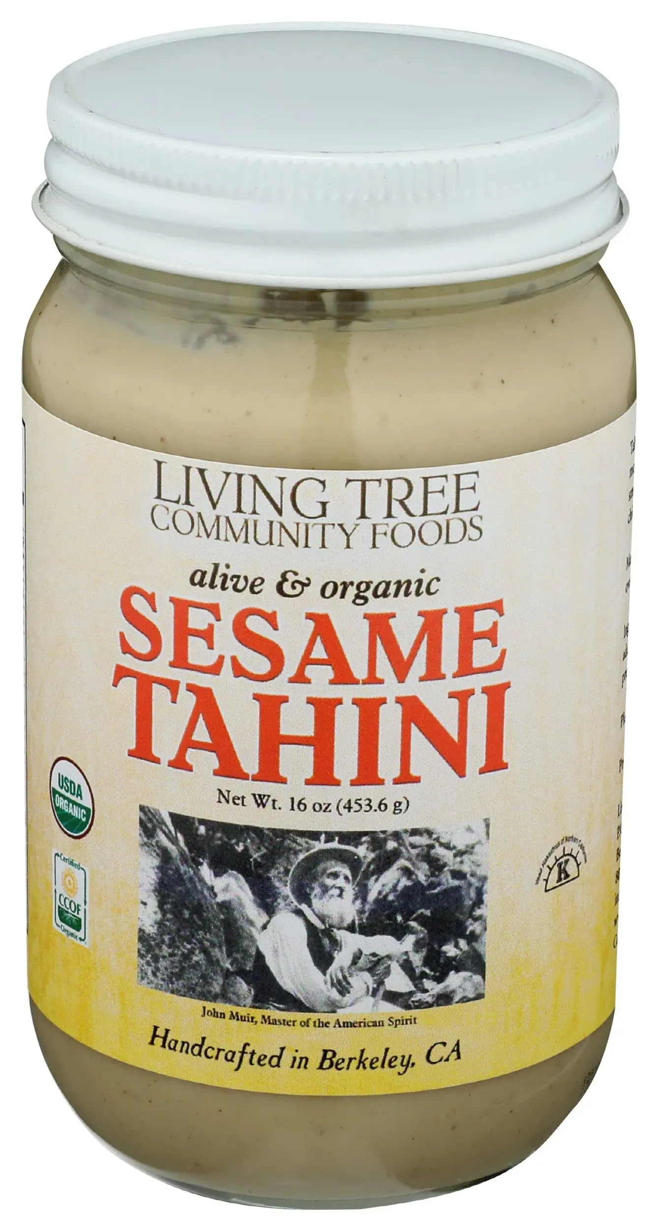 Living Tree Community Foods Sesame Tahini, Organic and Alive - 16 oz