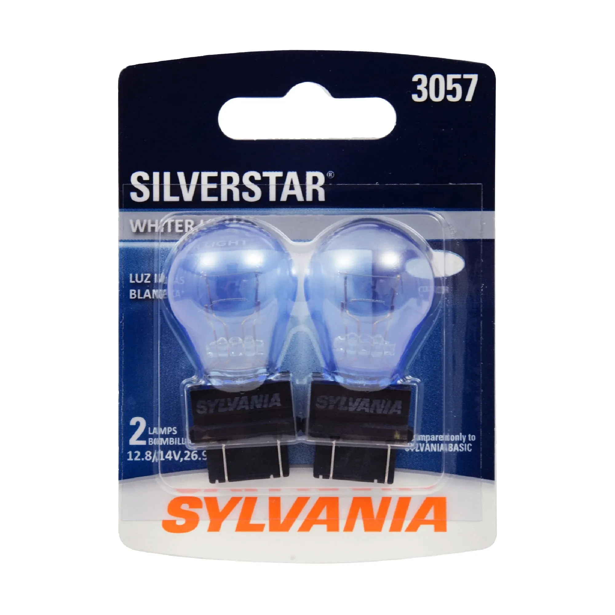 Sylvania 3057 Silverstar Automotive Mini Bulb, Pack of 2