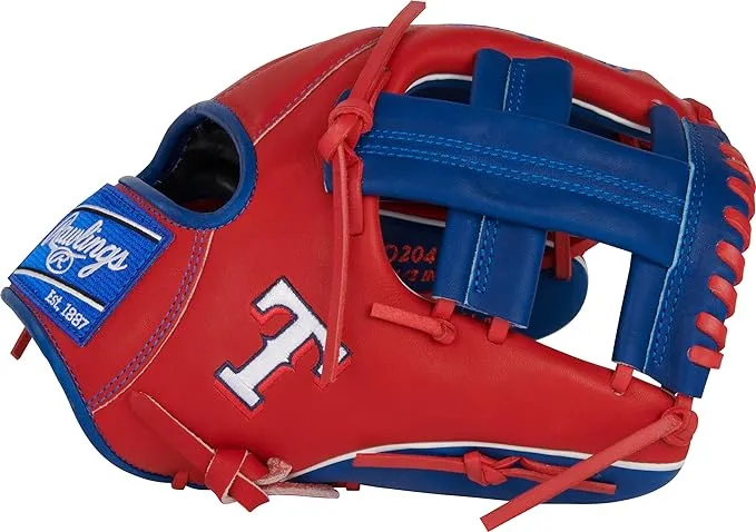 Rawlings 2023 Texas Rangers Hoh Series Glove - Red & Blue - 11.5 in