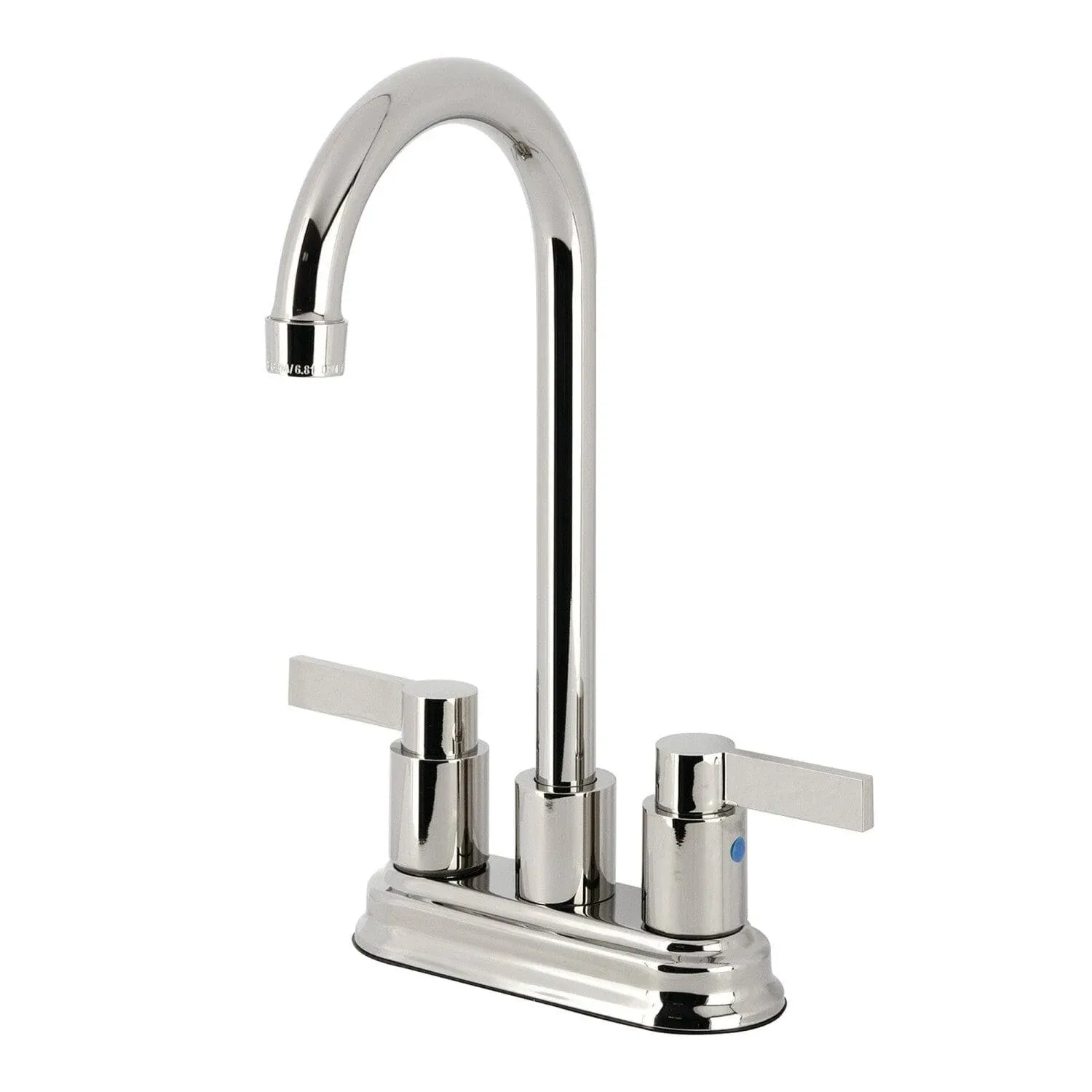 KB8496NDL NuvoFusion 4" Centerset Bar Faucet, Polished Nickel