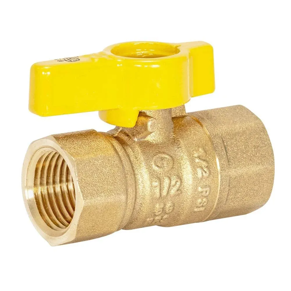 Zoro Select 60009 Manual 2-Way Ball Valve,Ips,Bras<wbr/>s