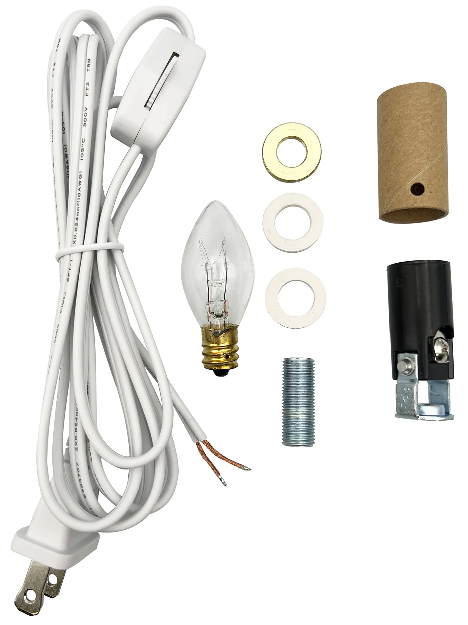 Complete Lighting Kit With Rotary On/off Switch And Candelabra Socket pkg/1