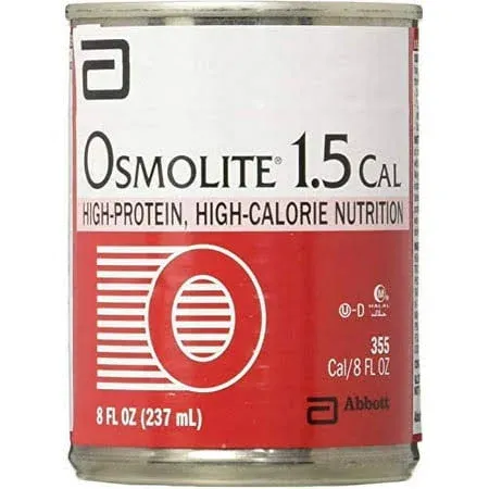 Abbott Nutrition Oral Supplement Osmolite 1.5 Cal Unflavored 8 oz. Recloseable Tetra Carton Ready to Use, 24/CS 