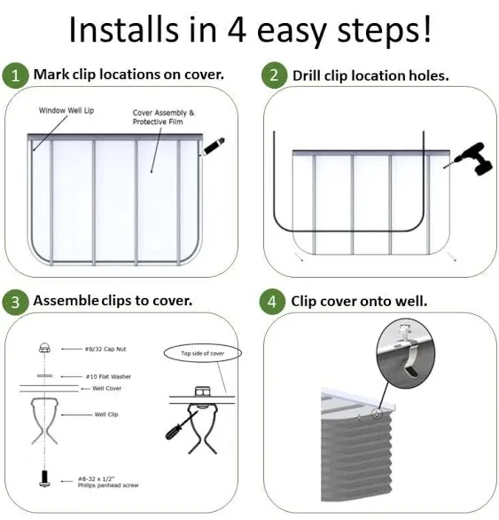 Shape Products Window Wells + Accessories 5-Step Steel Window Well Escape Ladder