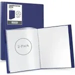 Binder With Plastic Sleeves 12pocket 1 Pack Ruby Presentation Book 8.5 X 11 Po