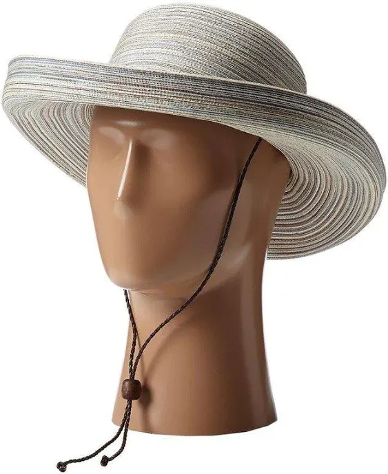 San Diego Hat Mixed Braid Kettle Brim Hat, Women's, One Size - Tan