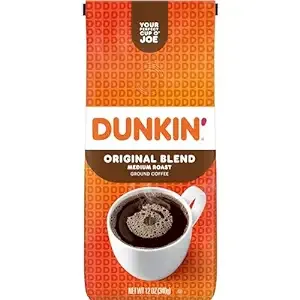 Dunkin’ Donuts Medium Roast Ground Coffee, Original Blend - 12 oz bag