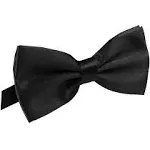  Men&#039;s Pre Tied Bow Ties for Wedding Party Fancy L: (19-99 yrs. adults) Black