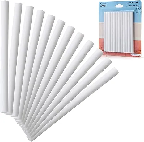 Mr. Pen- Eraser Refill, Erasers, Pack of 12, 12 Count (Pack 1), White 