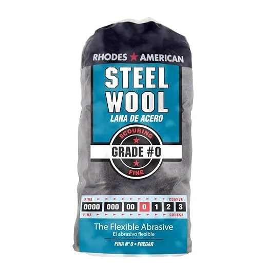 0 Grade Fine Steel Wool Pad , 12PK