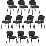 Tangkula Conference Room Chairs, Stackable Office Guest Chairs with Up