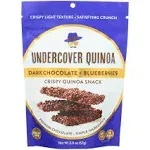 4465017-UNDERCOVER CHOCOLATE CO Dark Chocolate & Sea Salt Quinoa Crisps, 3 OZ (Pack of 12)