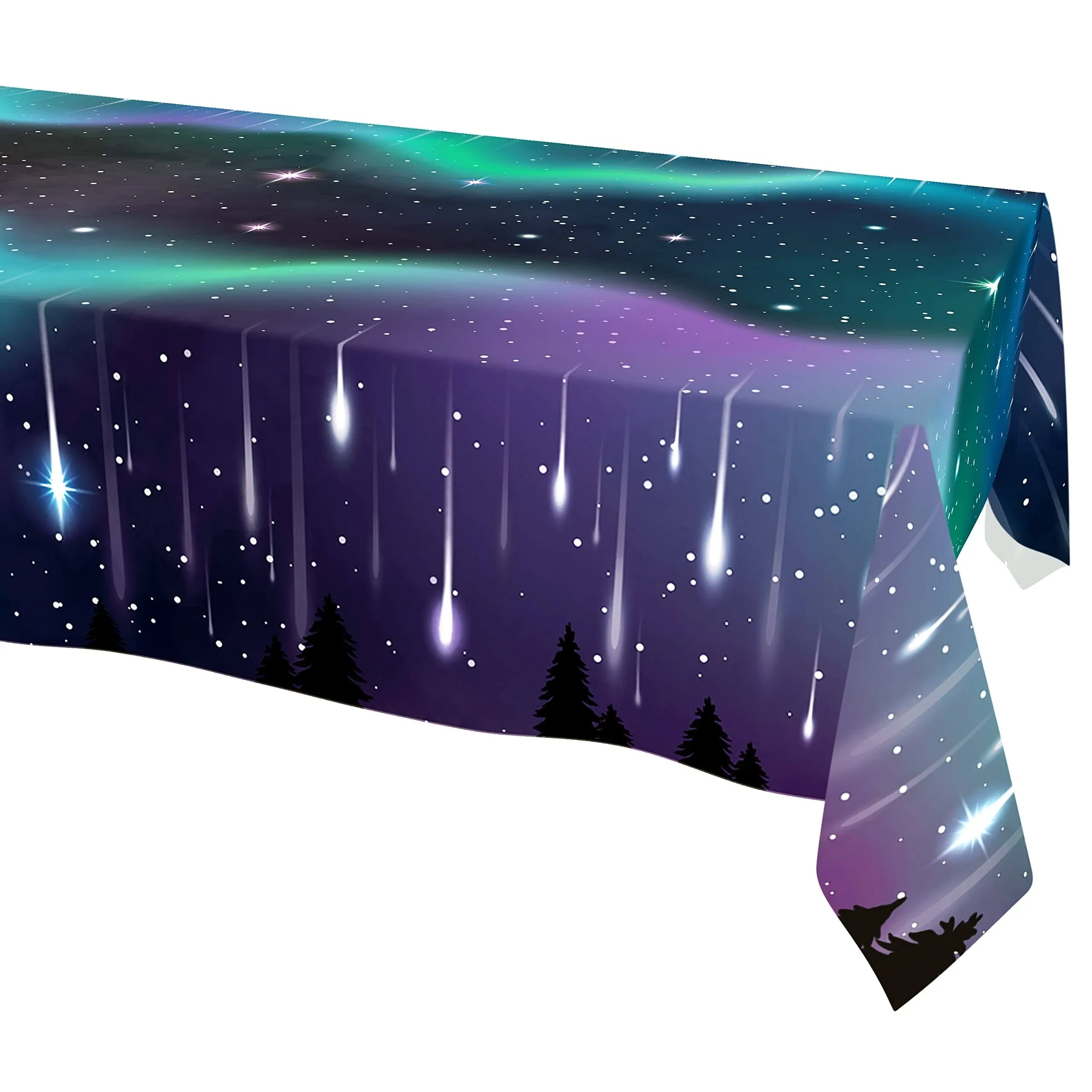 9x5 ft Galaxy Aurora Shooting Star Tablecloths