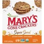 Mary's Gone Crackers Organic Gluten Free Super Seed Everything - 5.5 oz box