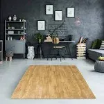 Sorbus Interlocking Floor Mat Gray Wood Print 16 Pieces