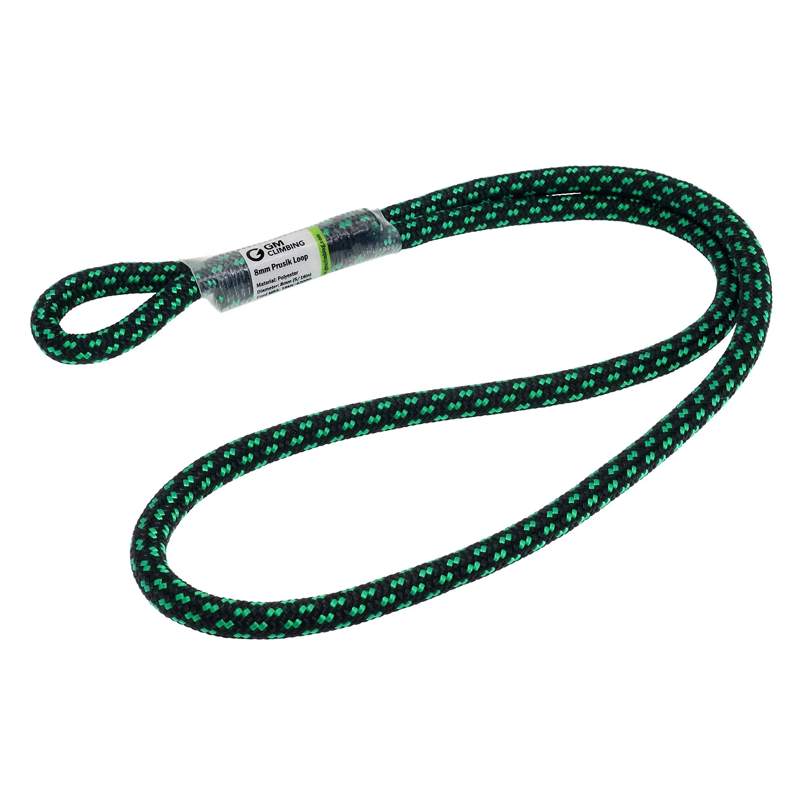 GM CLIMBING 8mm 5/16&#034; Prusik Loop Pre-Sewn 18 inches