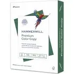 Hammermill Premium Color Copy Print Paper, 100 Bright, 32lb, 8.5 x 11, Photo White, 500/Ream