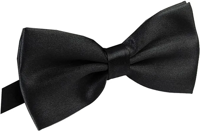 Adjustable Bow Tie for Men Black