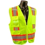 Radians SV6GXL Class 2 Two Tone Surveyor Safety Vest - Green, XL