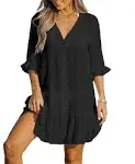 CUPSHE Ruffled Cover-up Dress