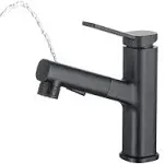 Bathroom Faucets with Pull Down Sprayer Single Handle Pull Out Bathroom Faucet Black Bathroom Sink Faucet Stainless Steel Bathroom Faucets Suitable