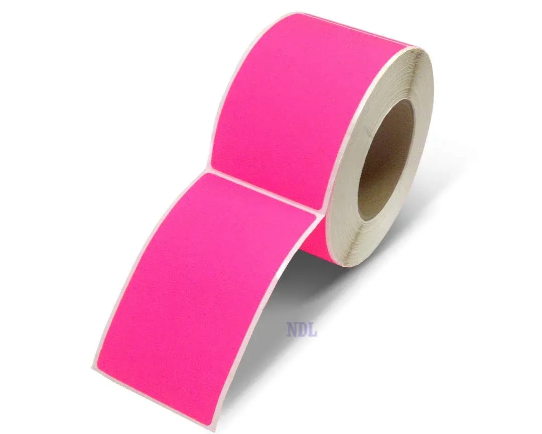 NextDayLabels - 3 X 5 Rectangle Inventory Color Coding Labels, 500 Per Roll (Black)