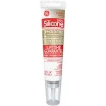 GE Silicone II Clear Kitchen and Bath Caulk, Clear - 2.8 fl oz tube