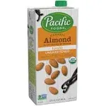 Pacific Organic Almond Milk, Vanilla - 32 fl oz carton