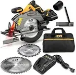 MOTORHEAD 20V ULTRA 6-1/2” Cordless Circular Saw Lithium-Ion (MH-03-CS-B1-0<wbr/>-2)