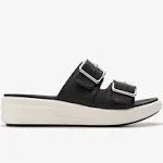 Clarks Drift Buckle 8.5 Women's Black