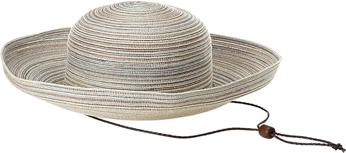 San Diego Hat Mixed Braid Kettle Brim Hat, Women's, One Size - Tan