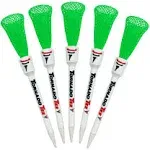 Tornado Tee - Pack of 5 Neon Green Golf Tees - 3.25"