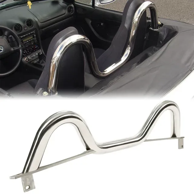 Kojem Stabilize Support Roll Bar Compatible with 1990-2005 Mazda Miata Steel Black