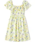 The Children's Place Girls Mommy and Me Floral Smocked Dress | Size Small (5/6) | White