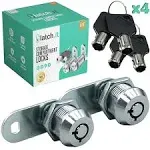 LATCH.IT 5/8” RV Storage Locks | 2-Pack RV Compartment Locks | 100% Metal RV Locks for Storage Door on Camper or Trailer | 4Keys | Check Fitment Image