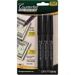 Dri-Mark® Smart Money Counterfeit Bill Detector Pen for Use w/U.S. Currency, 3/Pack