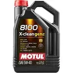 Motul 5 Liter 8100 X-clean Gen2 5W-40 Synthetic Engine Oil