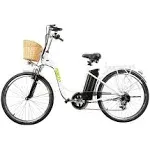 Nakto Camel 26" Women City Electric Bike White