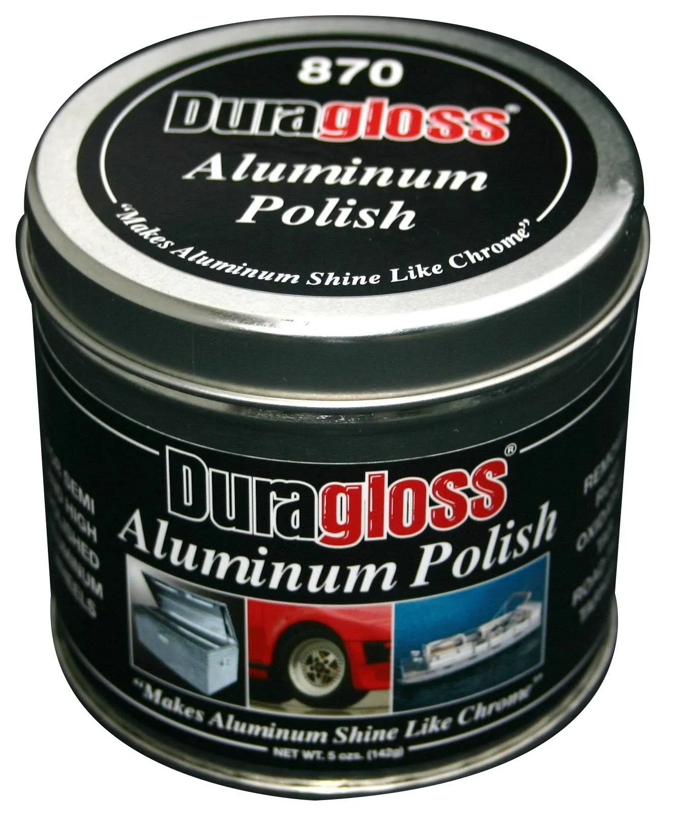 Duragloss 870 Cotton Wadding Aluminum Polish - 5 oz. Auto Aluminum &amp; Chrome 