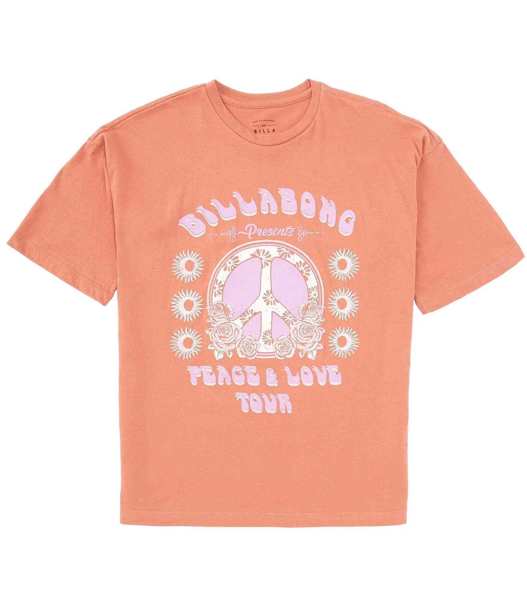 Billabong Big Girls 7-16 Sunshine Roses Tee - L