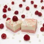 Valley Fudge & Candy Valley Fudge White Chocolate Raspberry Truffle Fresh Artisan Fudge Real Butter Gourmet Candy Half Pound Package