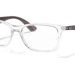 Ray Ban Eyeglasses RX7047 5768 Transparent 56mm male Plastic Clear