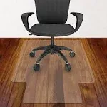 Azadx Office Chair Mat for Hardwood Floor 30 x 48, Small Chair Mat Clear Easy Glide On Hard Floors, Rolling Chair Mat Plastic Ma