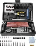 Xavi Tire Repair KIT102 Pcs Heavy Duty Tire Plug Kit for Car,Universal Tire Patch Kit