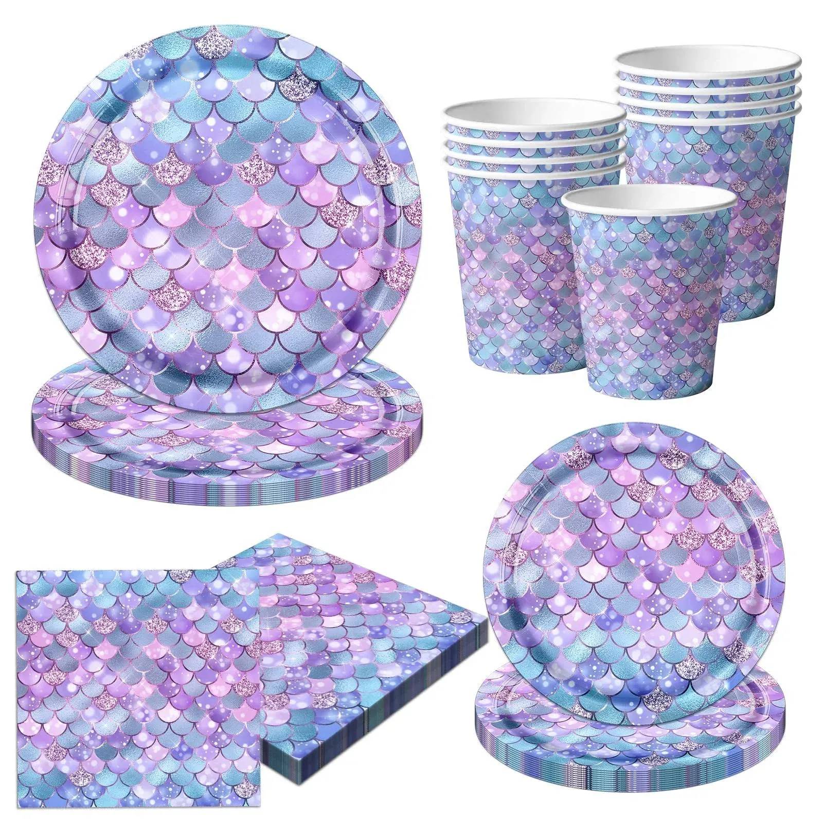 Mermaid Party Tableware Supplies